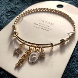 "Dream" 14k Flash Gold Bracelet (One Size) !!!+Free gift!!!